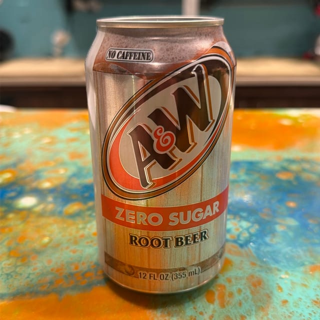 A&W Root Beer Zero Sugar.